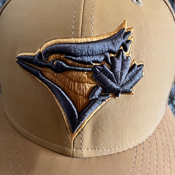 TORONTO BLUE JAYS 5950 59FIFTY MENS HAT SIZE 7 1/4 BROWN POLYURETHANE PU NEW ERA - Picture 3 of 14